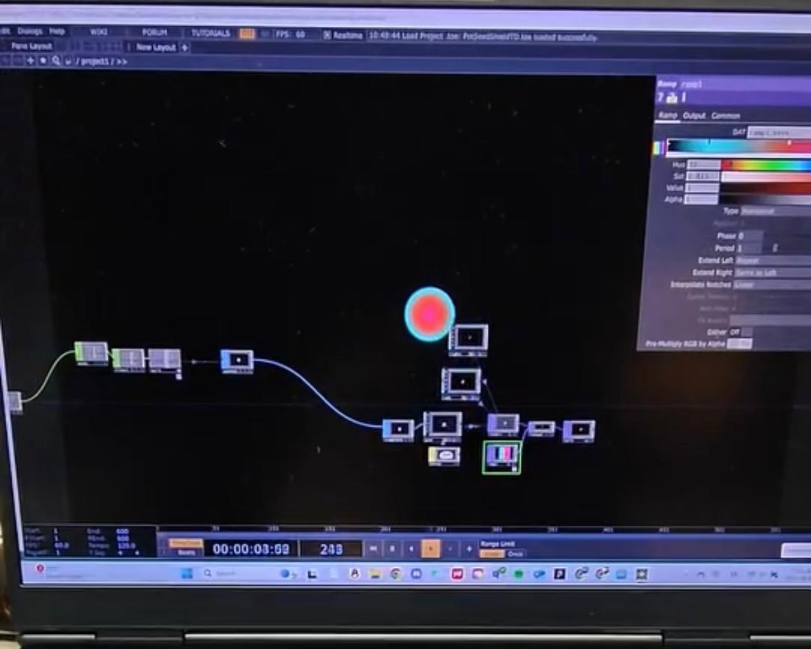 Interaction exploration with Touch Designer 2
